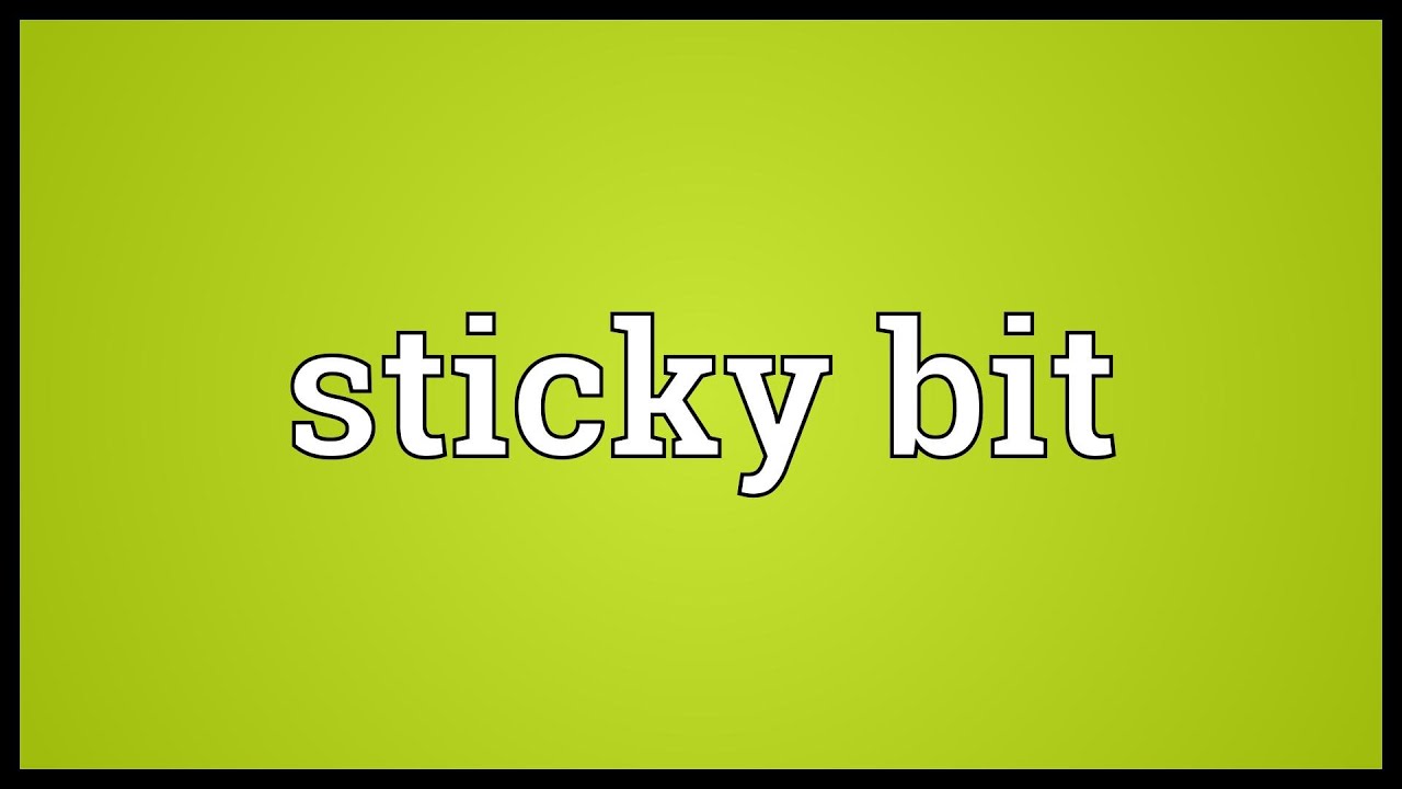 Sticky bit linux что это