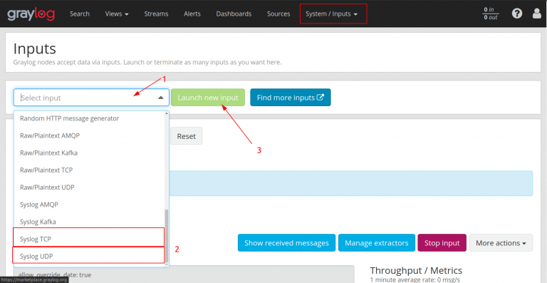 Настройка graylog для linux